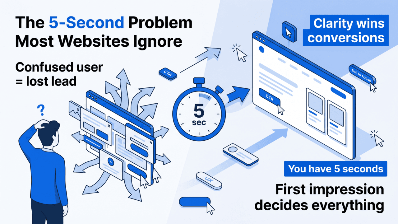 Image of Most Websites Lose Users in 5 Seconds. We Fixed That—Leads Increased Without More Traffic. 1
