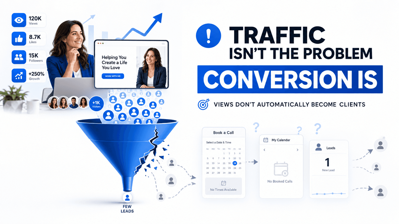 Most Coaches Don’t Have a Traffic Problem—They Have a Conversion Problem