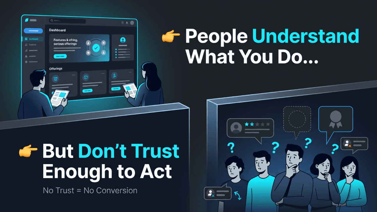 Most Websites Explain What You Do—But Fail to Answer One Critical Question: “Why Should I Trust You?”