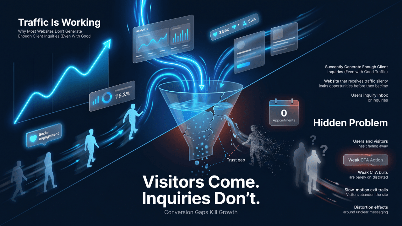 Why Most Websites Don’t Generate Enough Client Inquiries (Even With Good Traffic)